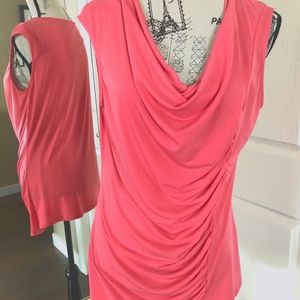 Kenneth Cole Reaction Asymmetrical Ruched Top